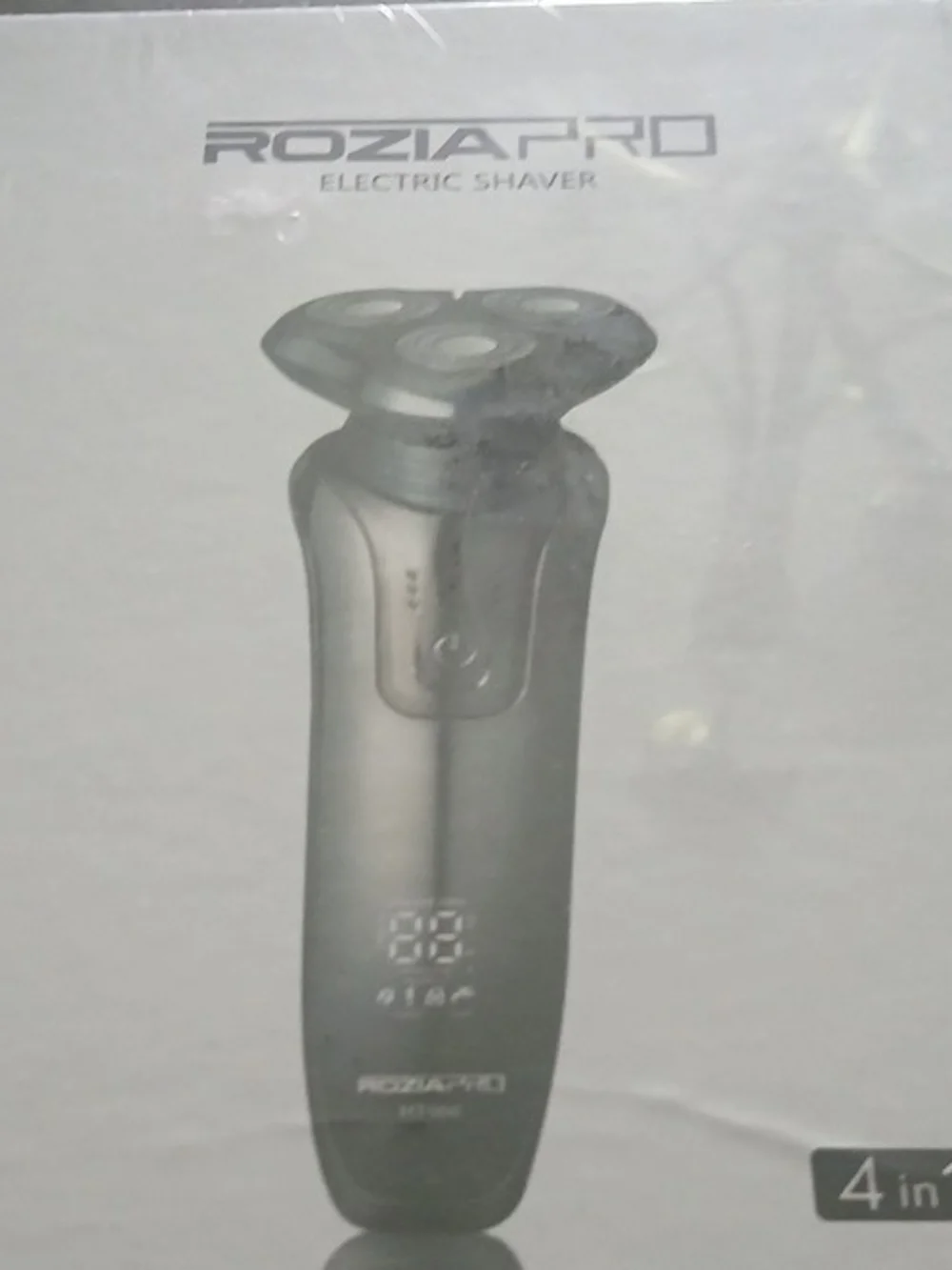 Silver 4-in-1 Electric Rotary Shaver - USB Rechargeable